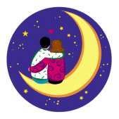 Gif Amoureux Lune
