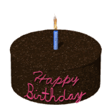 Gif Gâteau d'Anniversaire Au Chocolat