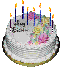 Gif Gâteau d'Anniversaire Blanc