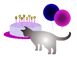 Gif Gâteau d'Anniversaire Et Chat