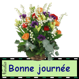 Gif Bonne Journée Bouquet Fleur