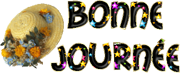 Gif Bonne Journée Chapeau De Paille