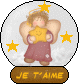 Gif Je t'aime Boule Ange