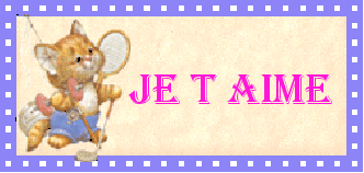 Gif Je t'aime Châton