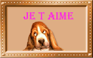 Gif Je t'aime Chien