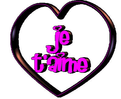 Gif Je t'aime Coeur 3