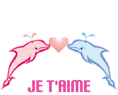 Gif Je t'aime Dauphins