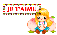 Gif Je t'aime Fille