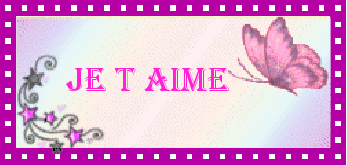 Gif Je t'aime Papillon
