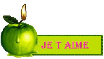 Gif Je t'aime Pomme