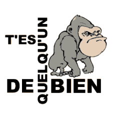 Gif T'es Quelqu'un de bien singe
