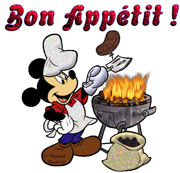 Gif Bon Appetit Mickey Mouse