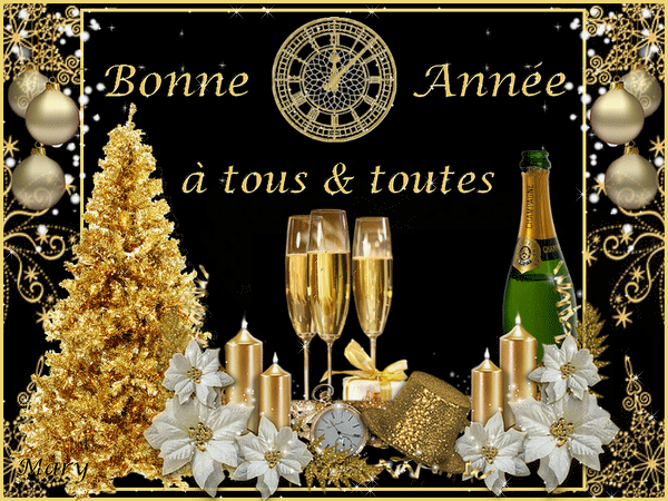 Gif Bonne Année à Tous et Toutes