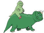 Gif Dinosaure Et Son Petit