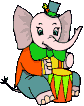 Gif Elephant Clown