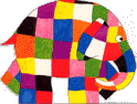 Gif Elephant Multicolore