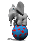 Gif Elephant Sur Un Ballon