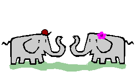 Gif Elephants Amoureux