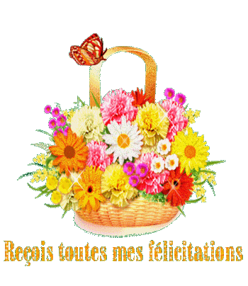 Gif Reçois Toutes Mes Félicitations