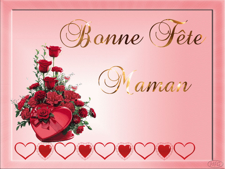 Gif Bonne fête maman scintille