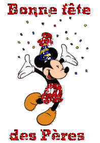 Gif Bonne Fête des Pères Mickey