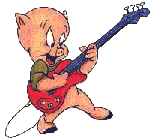Gif Porky Pig Guitare