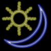 Gif Neon Soleil Lune