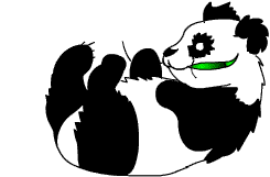 Gif Panda Sur Le Dos