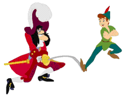 Gif Peter Pan Et Capitaine Crochet