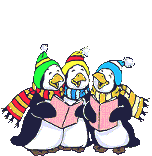 Gif Trio Pingouins Chantent