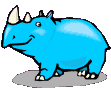 Gif Rhinoceros Bleu Ciel