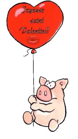 Gif Joyeuse Saint Valentin Cochon