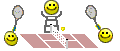 Gif Smiley Tennis