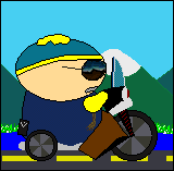 Gif Cartman A Moto